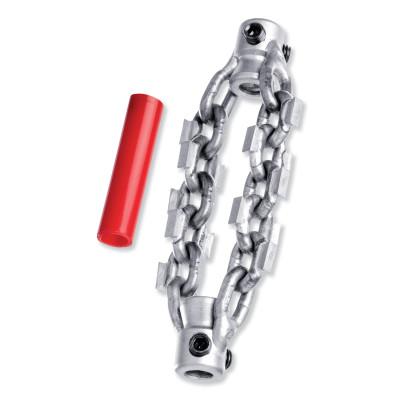 Ridge Tool Company FlexShaft Carbide Tip Chain Knocker, 1/4 in Cable, 2-Chain, 64288