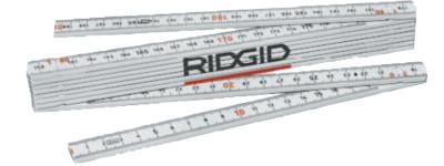 Ridge Tool Company Fiberglass Folding Rules, 2 m, Fiberglass, Metric, 81280