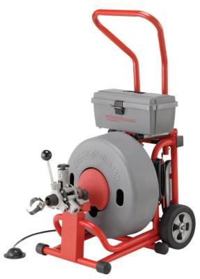 Ridge Tool Company Model K-6200 Drain Cleaners, 285 rpm, 3"-6" Pipe, 29 1/2" L, w/Solid Core Cable, 93557