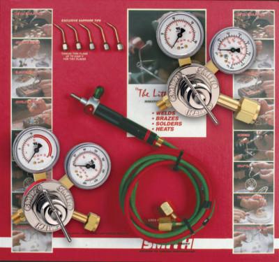 Smith Equipment Jewelry/Hobby Little Torch Kits, Regulators for MC, 10 cu ft tank, 23-1003
