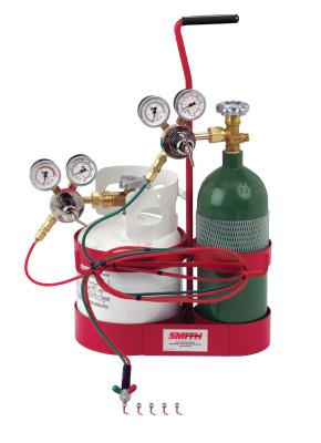 Smith Equipment Jewelry/Hobby Little Torch Kits, Propane Caddy, Includes Propane & O2 Tank, 23-1015P