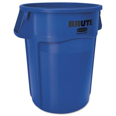 Newell Brands Brute Round Containers, 44 gal, Plastic, Blue, FG264360BLUE