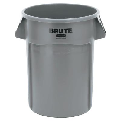 Newell Brands Brute® Self-draining Round Container Lid, 24-1/2 in Dia, Gray, For 44 Gal Container 2643, FG264560GRAY