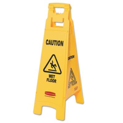 Newell Brands Floor Safety Signs, Caution Wet Floor, Yellow, 25X11, FG611277YEL