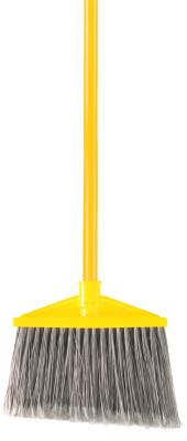 Newell Brands Rubbermaid Angle Brooms, Polypropylene Block, Flagged Polypropylene, FG637500GRAY