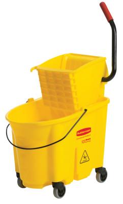 Newell Brands WaveBrake™ Bucket/Wringer Combination Pack, 35 qt, Yellow, FG758088YEL