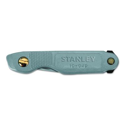 Stanley?? Products Pocket Knives, 6.9 in, Folding Steel Blade, Powder-coated epoxy, Silver, 10-049