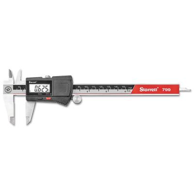 L.S. Starrett EC799 Series Electronic Calipers 0 - 6 in, Stainless Steel without Output, 00142