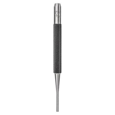 L.S. Starrett Drive Pin Punches, 4 in, 3/32 in tip, Steel, 52579