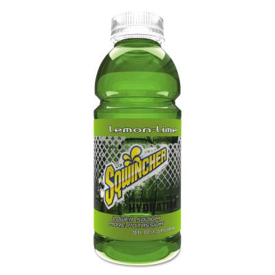 Sqwincher Ready-To-Drink, Lemon-Lime, 20 oz, Wide-Mouth Bottle, 159030538