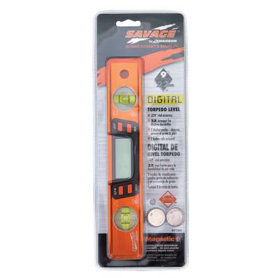 Swanson Tools Savage 9 in. Digital Torpedo Magnetic Levels, 2 Vials, SVT200