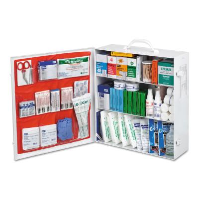 Honeywell Assorted First Aid Kit, 493-Piece, Steel Case, Stand Alone, FAK3SHLF-CLSB