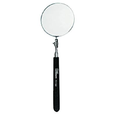 Ullman Telescoping Inspection Mirror, Round, 3-1/4 in dia, 10-1/2 in L to 29-1/2 in L, HTS-2