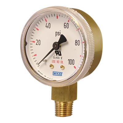 WIKA® Brass Gauge, 2 x 200, 2-200