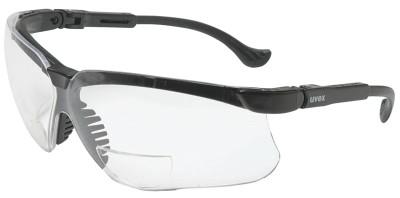 Honeywell Genesis Readers Eyewear, Clear +1.0 Diopter Polycarb Hard Coat Lenses, Blk Frame, S3760