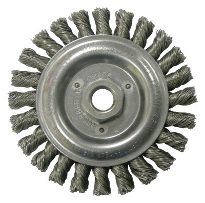 Weiler® Roughneck® Stringer Bead Wheel, 6 in D x 3/16 W, .02 Stainless Steel, 12,500 rpm, 08786