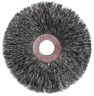 Weiler® Copper Center™  Wire Wheel, 2 in D x 3/8 in W, .006 in Steel Wire, 20,000 rpm, 15433