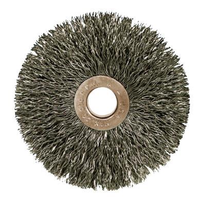 Weiler® Copper Center™ Wire Wheel, 3 in D x 5/8 in W, .006 in Steel Wire, 20,000 rpm, 15533