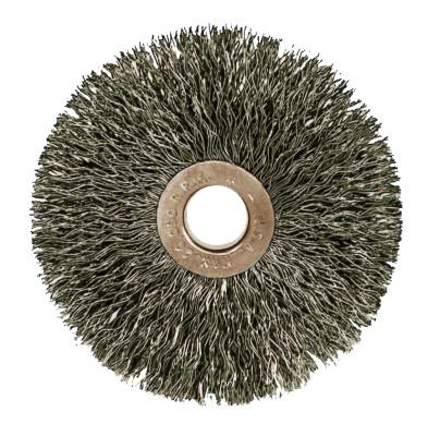 Weiler® Copper Center™ Wire Wheel, 3 in D x 5/8 in W, .0104 in Steel Wire, 20,000 rpm, 15553