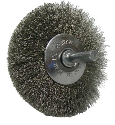 Weiler® Narrow Face Concave Wire Wheel, 1 1/2 in D, 17931