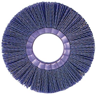 Weiler® Nylox® Basic Section Wheel Brush, 6 in Dia., 0.022 Bristle, 6,000 rpm, 20600