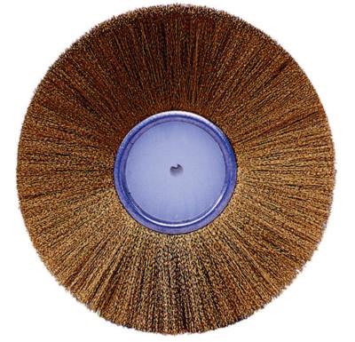 Weiler® Plater's Wire Wheel, 3 in Dia, .003 in Brass Wire, 22021