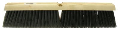 Weiler® Vortec Pro Medium Sweeping Brush, 18 in, 3 in Trim L, Grey Border/Black Center, 25234
