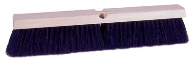 Weiler® Vortec Pro Medium Sweeping Brushes, 24", 3" Trim, Gray Border/Black Center, 25235