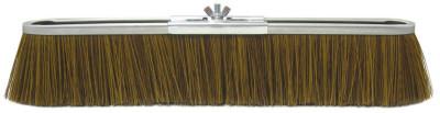 Weiler® Vortec Pro Strip Broom, 18 in Metal Block, 3 in Trim L, Brown Polypropylene Fill, 25294