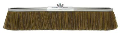 Weiler® Vortec Pro® Strip Broom, 24 in, Metal Block, 3 in Trim L, Polypropylene, Brown, 25295