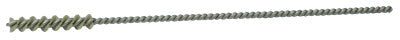 Weiler® Nylox® Micro-Abrasive Tube Brush, 1 in Brush L, Twisted Single Spiral, .165 in Nylon Fill, 26907
