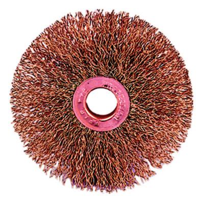 Weiler® Non Sparking Wire Wheel, 3 in D x 5/8 in W, .014 in Brass Wire, 20,000 rpm, 29078