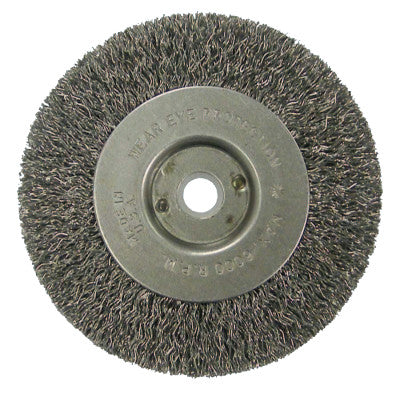 Weiler® Vortec Pro® Crimped Wire Wheel, 4 in D, .014 Carbon Steel, 6,000 rpm, Retail Pk, 36062
