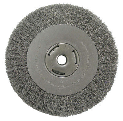 Weiler® Vortec Pro® Crimped Wire Wheel, 10 in D, .014 Carbon Steel, 3,600 rpm, Retail Pk, 36065