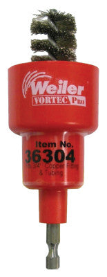 Weiler® Vortec Pro® Turbo Tube™ Brush, 3/4 in, .0008 in SS Fill, Display Pack, 36304