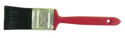 Weiler?? Varnish Brush, 3/8 in Thick, 1 in Wide, Black Poly, Red Plastic Handle, 40107