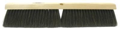 Weiler® Horsehair/Polypropylene Blend Fine Sweep Brush, 18 in Hardwd, 3 in Trim, 42013