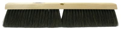 Weiler® Horsehair/Polypropylene Blend Fine Sweep Brush, 24 in Hardwd, 3 in Trim, 42014