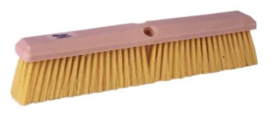 Weiler® Perma-Sweep Floor Brushes, 18 in Foam Block, 3 in Trim, Yellow Polypropylene, 42165