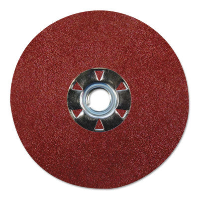 Weiler® Wolverine Resin Fiber Discs, 5 in Dia, 5/8 Arbor, 100 Grit, Aluminum Oxide, 61508