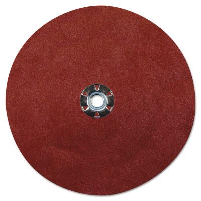 Weiler® Wolverine Resin Fiber Discs, 9 in Dia, 5/8 Arbor, 60 Grit, Aluminum Oxide, 61546