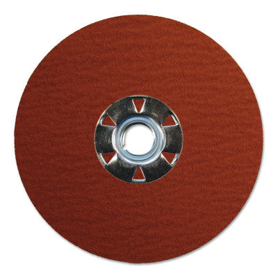 Weiler® Tiger Ceramic Resin Fiber Discs, 4 1/2 in Dia, 5/8 in-11 Arbor, 60 Grit, 25/Box, 69883