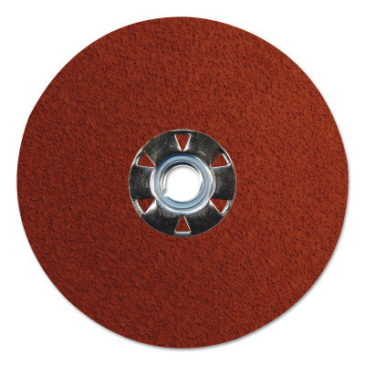 Weiler® Tiger Ceramic Resin Fiber Discs, 5 in Dia, 5/8 Arbor, 50 Grit, Ceramic, 69889
