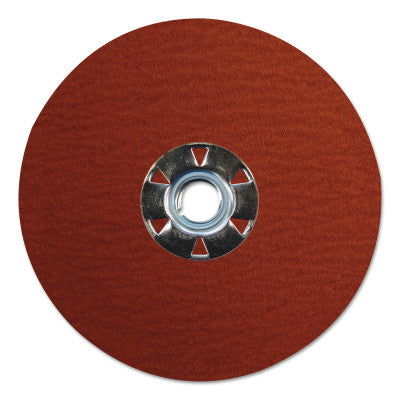 Weiler® Tiger Ceramic Resin Fiber Discs, 5 in Dia, 5/8 Arbor, 60 Grit, Ceramic, 69890