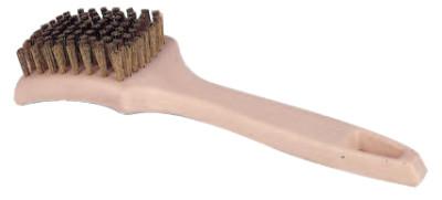 Weiler® Tire Cleaning Brushes, 8 1/2 in Foam Block, 5/8 in Trim L, Brass, 99593