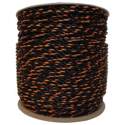 Orion Ropeworks Truck Ropes, 3/8 in x 600 ft, Polypropylene, Orange/Black, 340120-00600-R0330