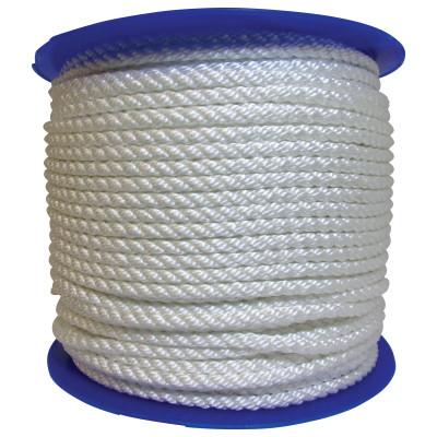 Orion Ropeworks Twisted Nylon Ropes, 3/8 in x 600 ft, Nylon, White, 530120-00600