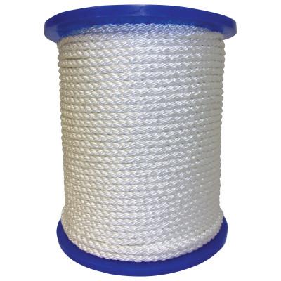 Orion Ropeworks Twisted Nylon Ropes, 1/2 in x 600 ft, Nylon, White, 530160-00600