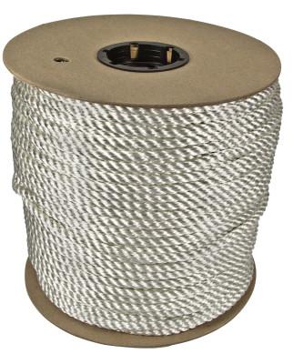 Orion Ropeworks Twisted Nylon Ropes, 1/2 in x 1,200 ft, Nylon, White, 530160-01200