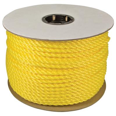 Orion Ropeworks Polypropylene Ropes, 1,632 lb Cap., 600 ft, Polypropylene, Yellow, 350100-00600-R0309